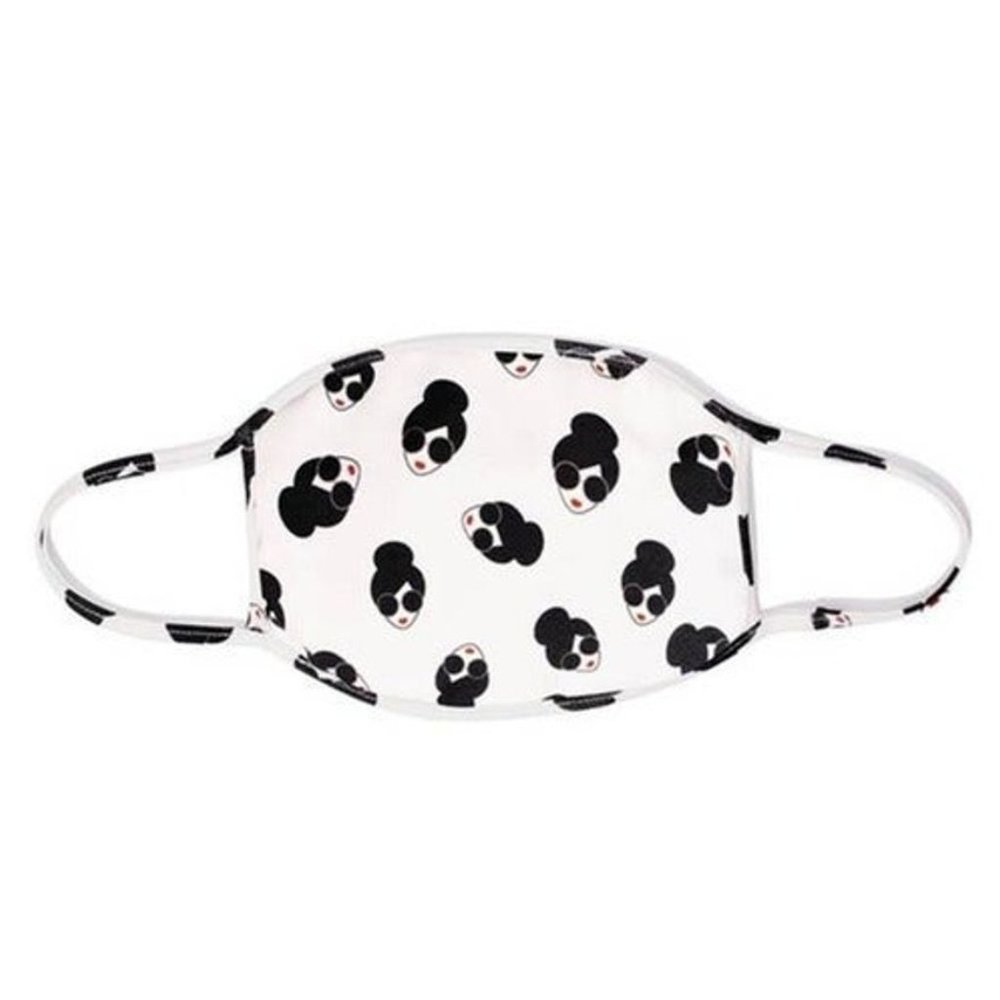 NWT NEW Alice + Olivia Stacey Bendet Printed Face Mask Staceface stace face rare